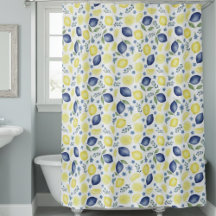 Blue French Country Lemon Pattern