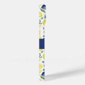 Blue French Country Lemon Pattern Name Case-Mate iPhone Hülle (Rückseite / Rechts)