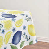 Blue French Country Lemon Pattern Tischdecke (Beispiel)