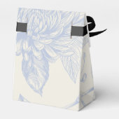 Blue French Floral Toile Geschenkschachtel (Rückseite)