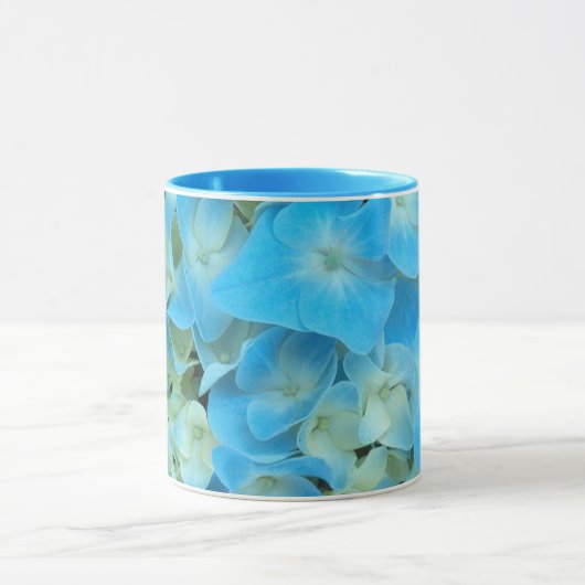 Blue French Hydrangea Floral Tasse (Zentrum)