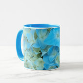 Blue French Hydrangea Floral Tasse (Vorderseite Links)