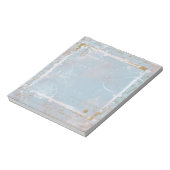 Blue French Toile Elegante Notepad Scratch Pad Notizblock (Rotiert)