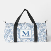 Blue French Toile Monogram Duffle Bag (Vorderseite)