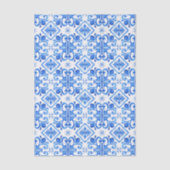 Blue French Toile Pattern Seidenpapier (Vorderseite)