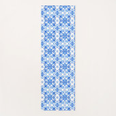 Blue French Toile Pattern Yogamatte (Vorderseite)