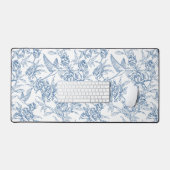 Blue French Toile Schreibtischunterlage (Tastatur & Maus)