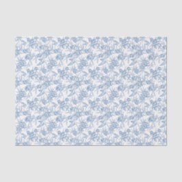 Blue French Toile Seidenpapier