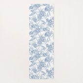 Blue French Toile Yogamatte (Rückseite)