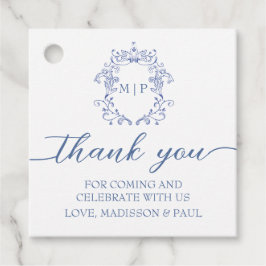 Blue French Vintage Victorian  Geschenkanhänger