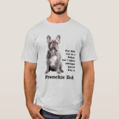 Blue Frenchie Vater T-Shirt (Vorderseite)