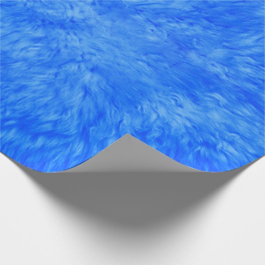 Blue Frenzy Wrapping Paper Geschenkpapier (Ecke)