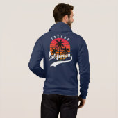 Blue Fresno Fleece Zip Hoodie (Schwarz voll)