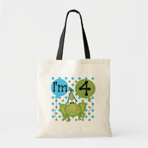 Blue Frog 4. Geburtstag - Hemden und Geschenke Tragetasche
