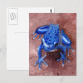 Blue Froggy Postcard Postkarte (Vorne/Hinten)