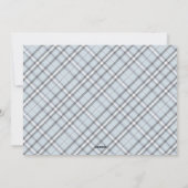 Blue Frohe Weihnachten Drei Foto Design (Rückseite)