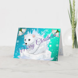 Blue Frohe Weihnachten Karte