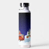 Blue Frohe Weihnachten Trinkflasche (Rechts)
