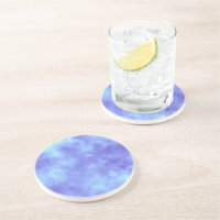 Blue Frost Cloud-Effekt Sandstone-Untersetzer