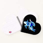 Blue Frost Dragon Heart Notebook Notizblock (Innenseite)