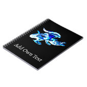 Blue Frost Dragon Notizblock (Linke Seite)