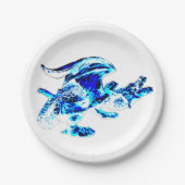 Blue Frost Dragon Pappteller (Vorderseite)