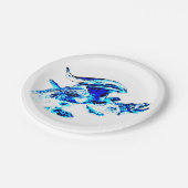 Blue Frost Dragon Pappteller (Schrägansicht)