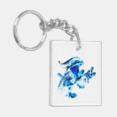 Blue Frost Dragon Schlüsselanhänger (Vorderseite links)