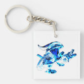 Blue Frost Dragon Schlüsselanhänger (Vorderseite)