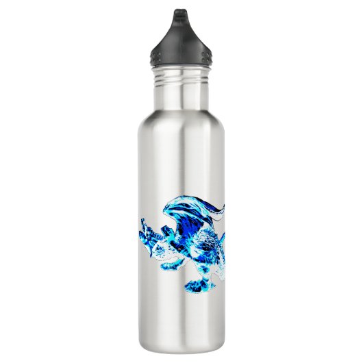 Blue Frost Dragon Tasse Edelstahlflasche (Rechts)