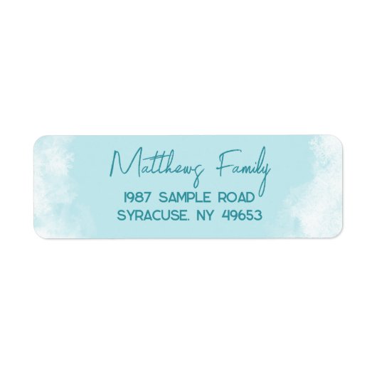 Blue Frost Rücksendeadresse (Vorne)