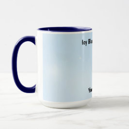 Blue Frost Shimmer Design Tasse