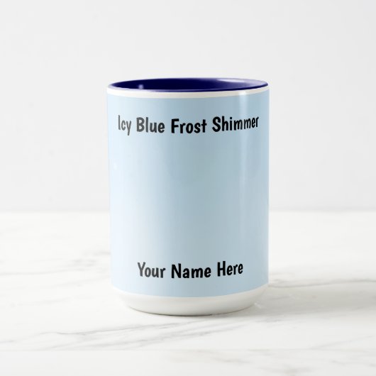 Blue Frost Shimmer Design Tasse (Zentrum)