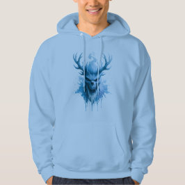 Blue Frost Skull Kapuzenpullover Hoodie