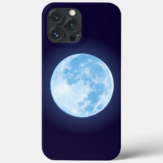 Blue Full Moon Phone Case (Rückseite)