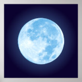 Blue Full Moon Poster (Vorne)