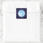 Blue Full Moon Sticker (Tasche)