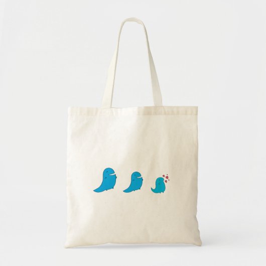 Blue Funny Animal Toag Tragetasche (Vorne)