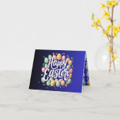 Blue Funny Oaster Grußkarte Karte (Gelbe Blume)