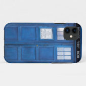 Blue Funny Phone Booth Call Box Case-Mate iPhone Hülle (Rückseite (Horizontal))