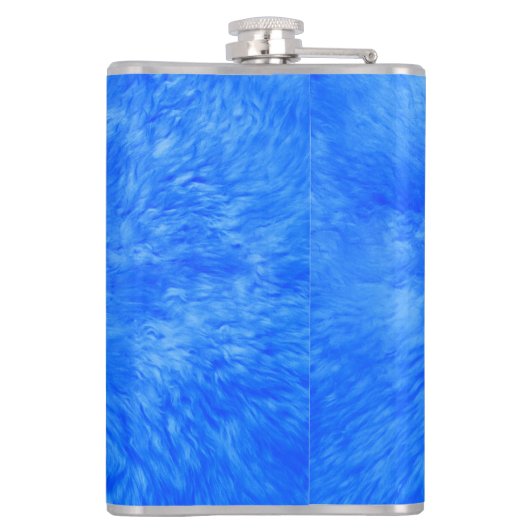 Blue Fur Frenzy Flask Flachmann (Rückseite)