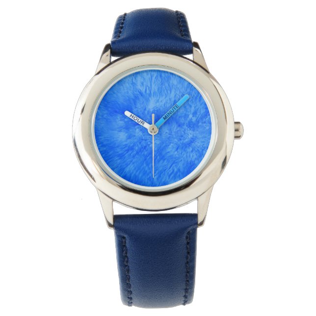 Blue Fur Frenzy Watch Armbanduhr (Vorderseite)
