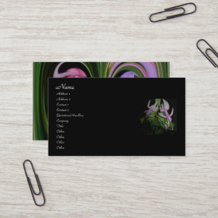 Blue Fushia Business Card Visitenkarte