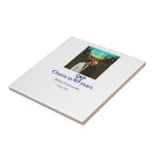 Blue g bow jubelt zu 40-jähriger Hochzeit Fliese (Seite)