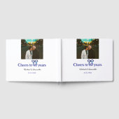 Blue g bow jubelt zu 40-jähriger Hochzeit Gästebuch (Voll)