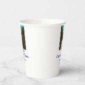 Blue g bow jubelt zu 40-jähriger Hochzeit Pappbecher (Links)