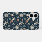 Blue Galaxy Adventure iPhone 16 Hülle (Rückseite (Horizontal))