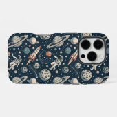 Blue Galaxy Adventure iPhone Hülle (Rückseite (Horizontal))