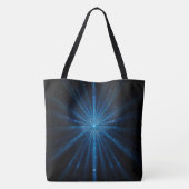 Blue Galaxy Continuum Cosmic Star Birth Blue Black Tasche (Rückseite)