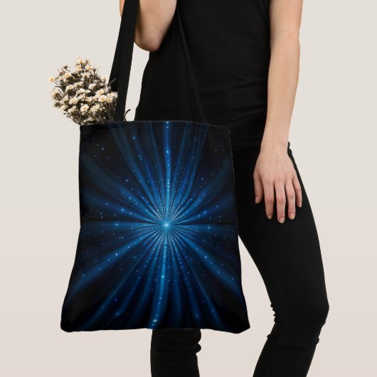 Blue Galaxy Continuum Cosmic Star Birth Blue Black Tasche (Von Nahem)